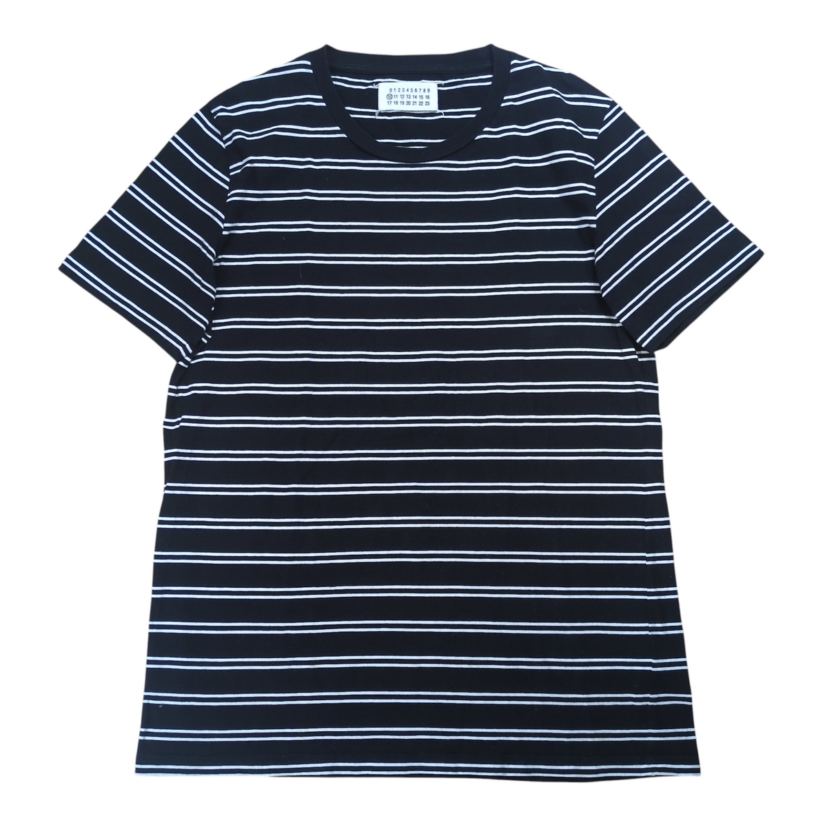 Maison Margiela Border Pattern S/S T-Shirt Black Size L