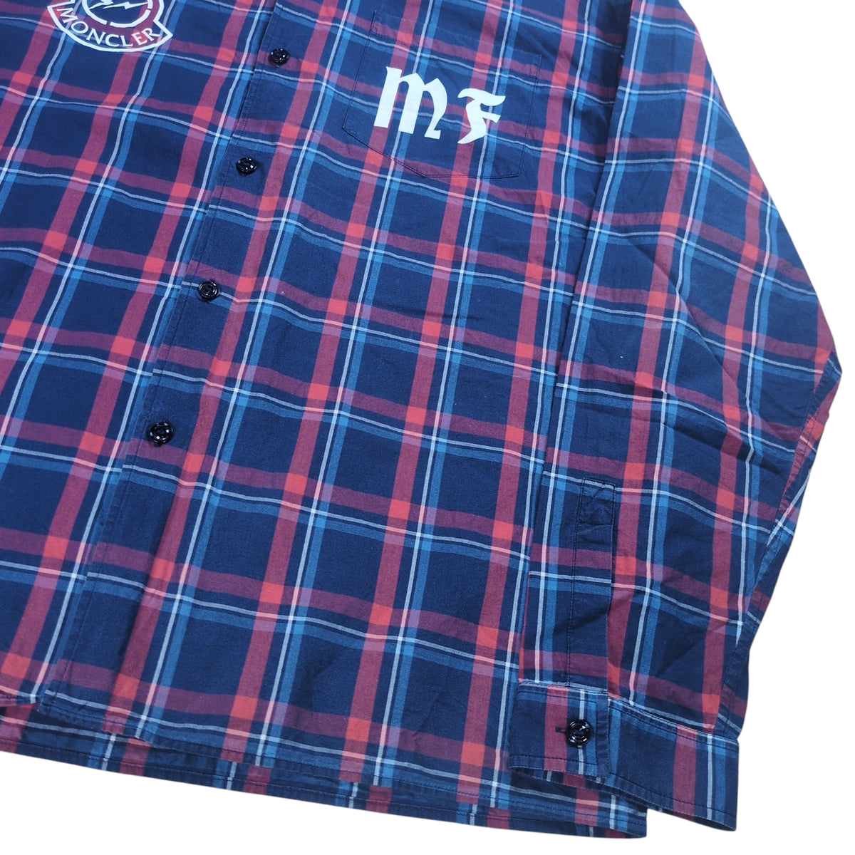 FRAGMENT DESIGN×MONCLER World Tour Check Shirt Size 4