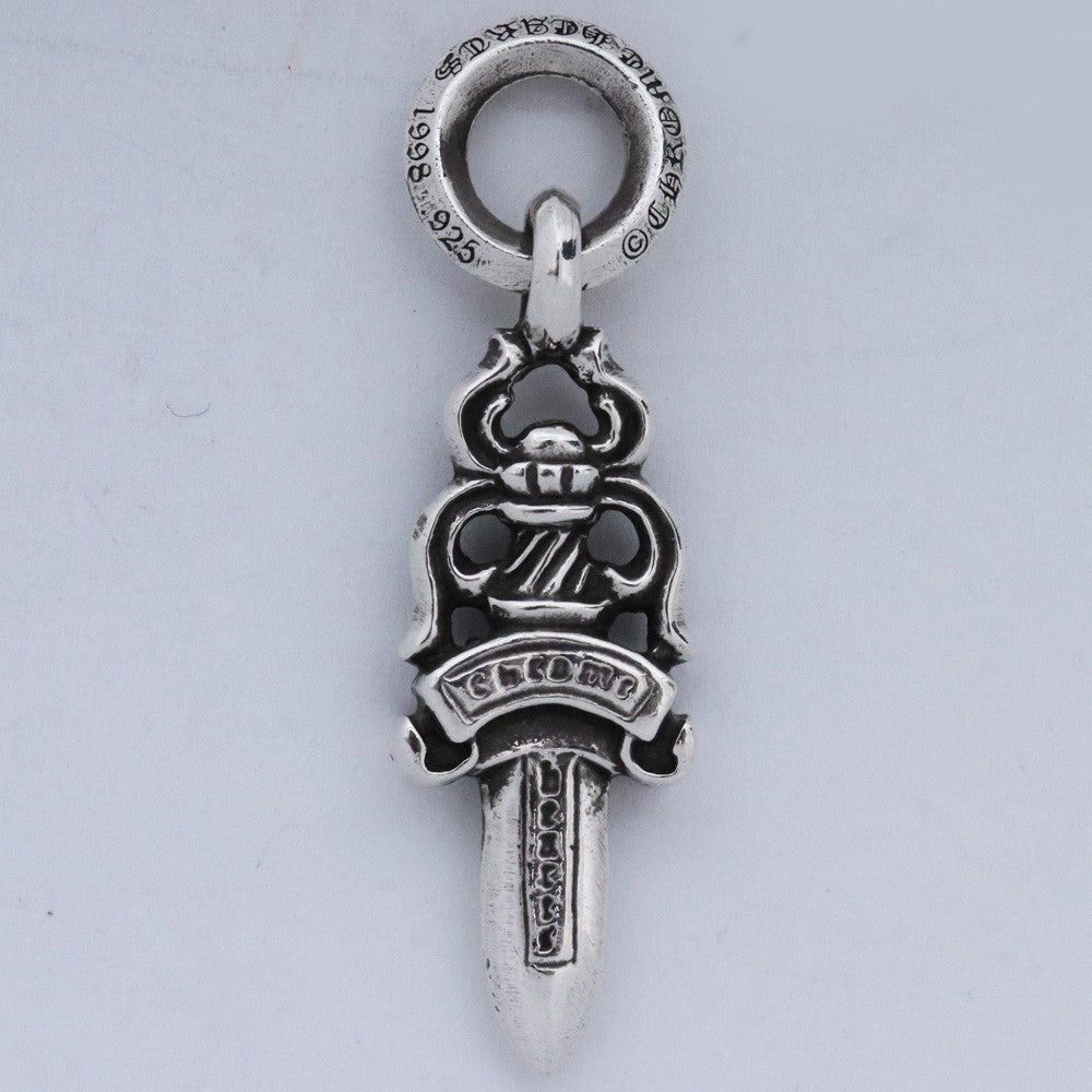 CHROME HEARTS #5 Dagger Charm Silver Size F