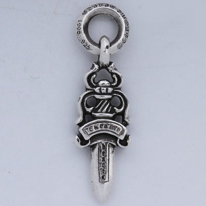 CHROME HEARTS #5 Dagger Charm Silver Size F