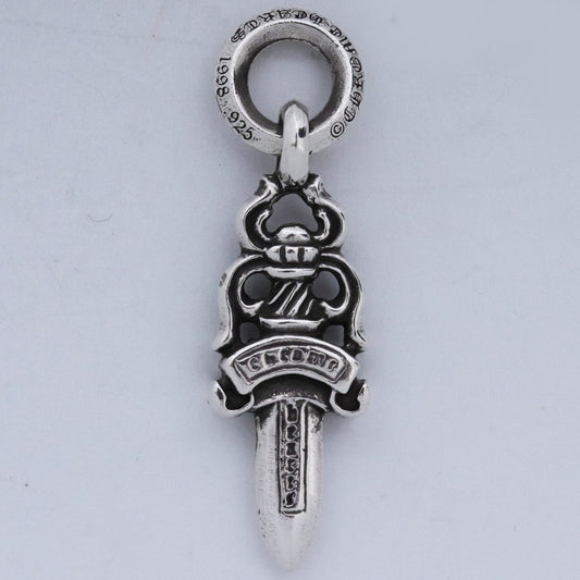 CHROME HEARTS #5 Dagger Charm Silver Size F