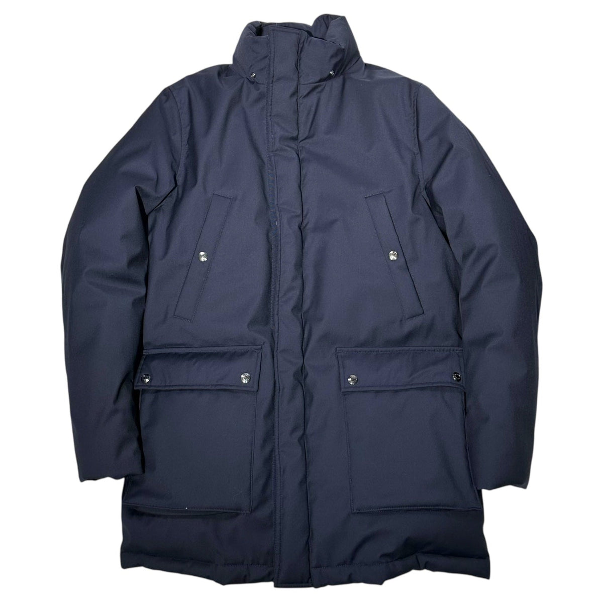 PAUL SMITH Loro Piana Fur Trimmed Jacket Navy/Beige Size S