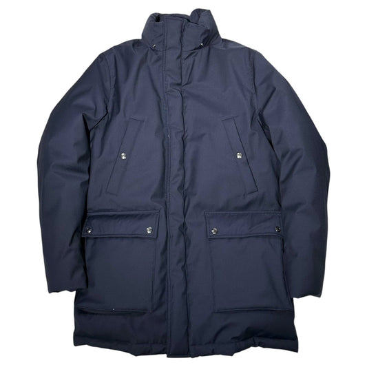 PAUL SMITH Loro Piana Fur Trimmed Jacket Navy/Beige Size S