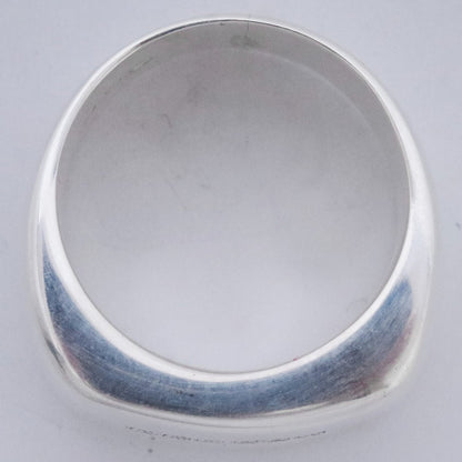 TOZAOU Father Silver999 Signature Ring Size ONE SIZE
