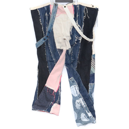 NISAI "Akuto Niji" Remake Denim Overalls Blue Free Size