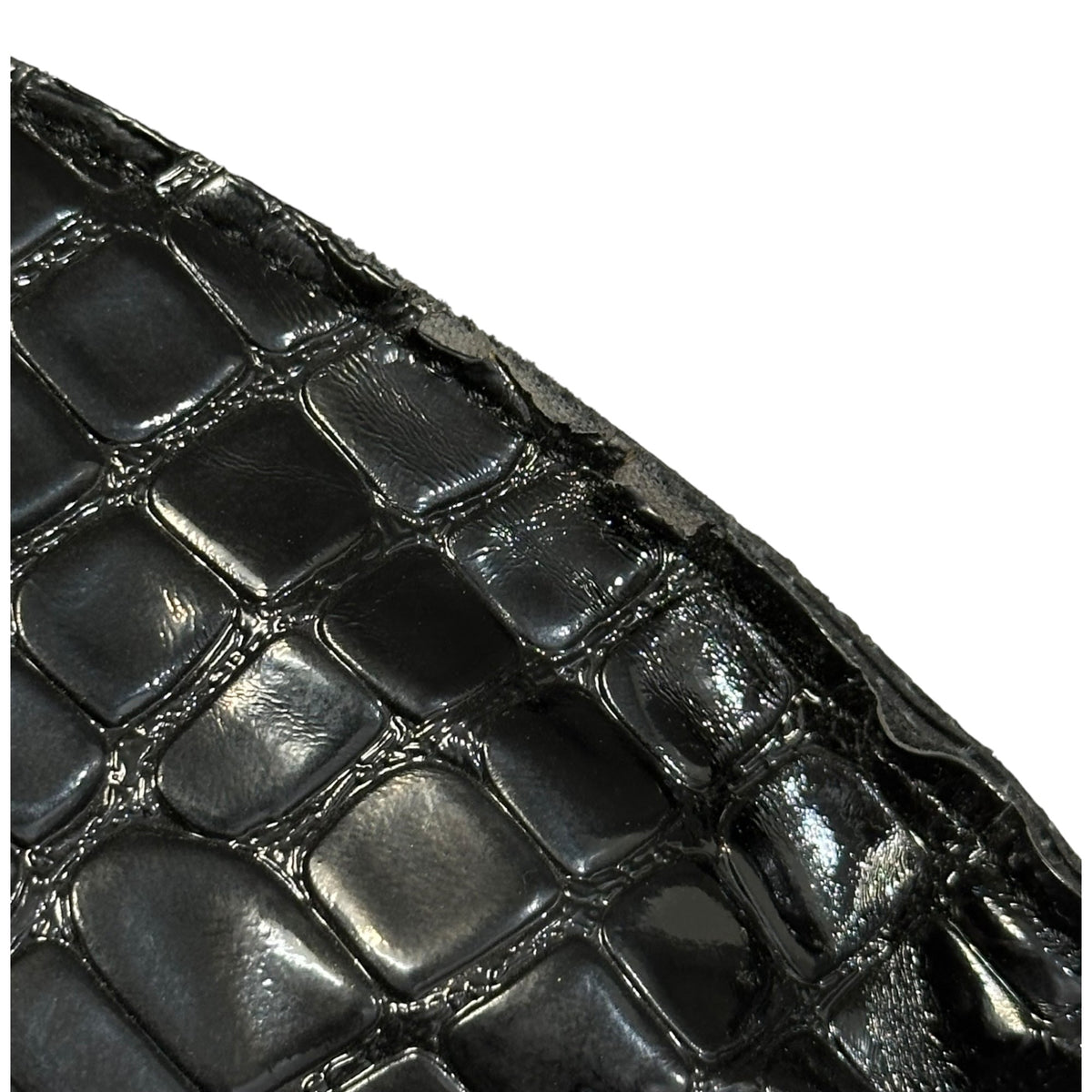 Comme des Garcons JUNYA WATANABE Croco-Embossed Circle Tote