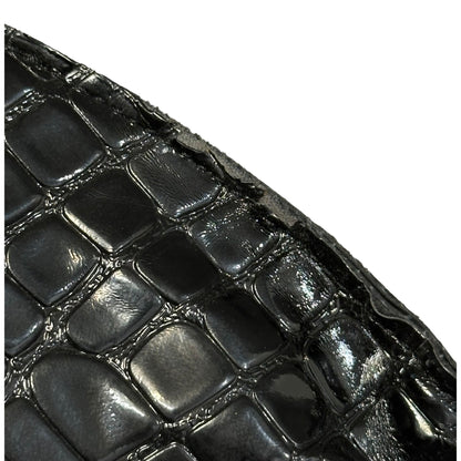 Comme des Garcons JUNYA WATANABE Croco-Embossed Circle Tote