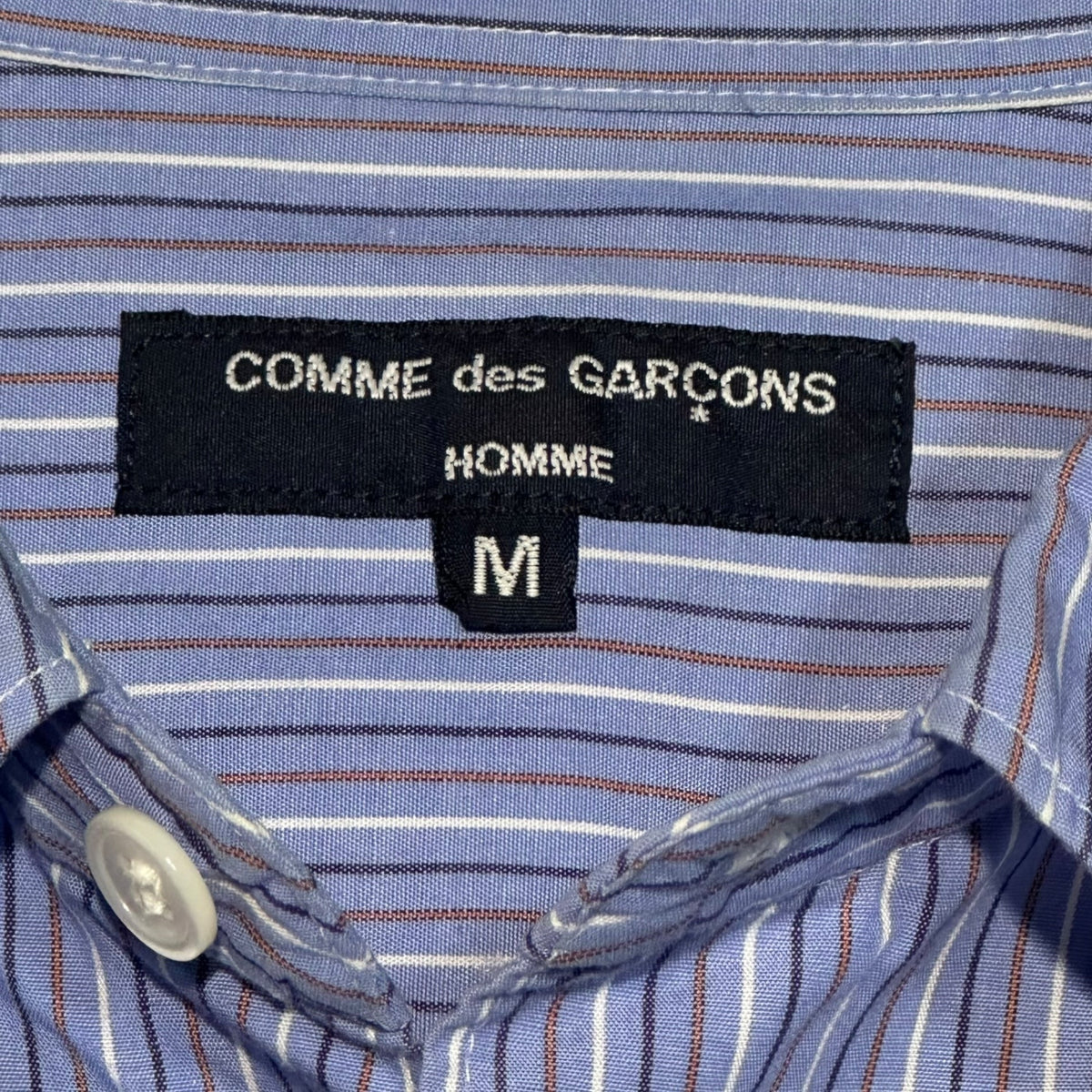 COMME des GARCONS HOMME 05SS Nylon Sleeve Shirt Blue Size M