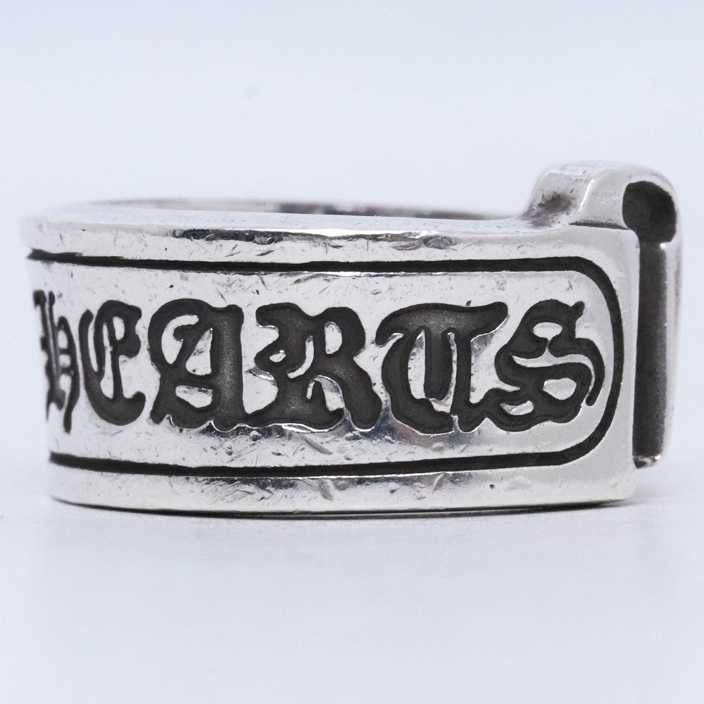 CHROME HEARTS LG Scroll Label Ring Silver Size ONE SIZE