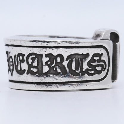 CHROME HEARTS LG Scroll Label Ring Silver Size ONE SIZE