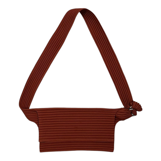 PLEATS PLEASE Pleated Shoulder Bag Brick Color Size FREE