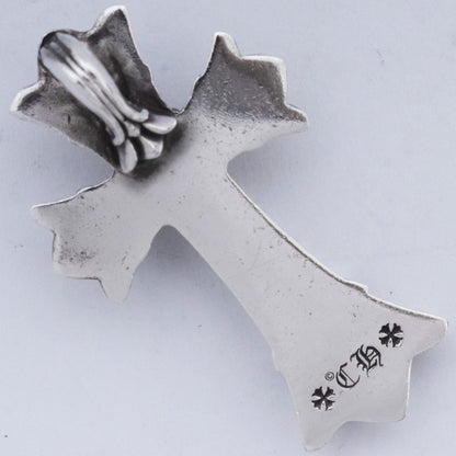Chrome Hearts DBL CH CRS SML Silver Pendant