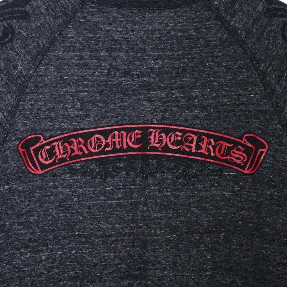 CHROME HEARTS Old Henry Neck Floral T-Shirt Gray Size XL
