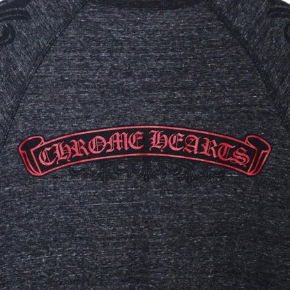 CHROME HEARTS Old Henry Neck Floral T-Shirt Gray Size XL
