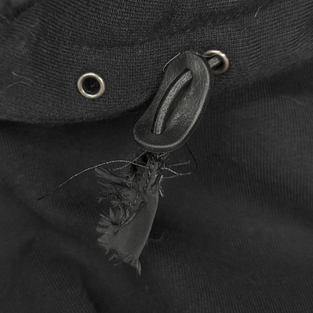 Prada Cotton Triangle Logo Hoodie Black Size M