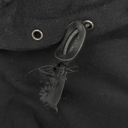 Prada Cotton Triangle Logo Hoodie Black Size M