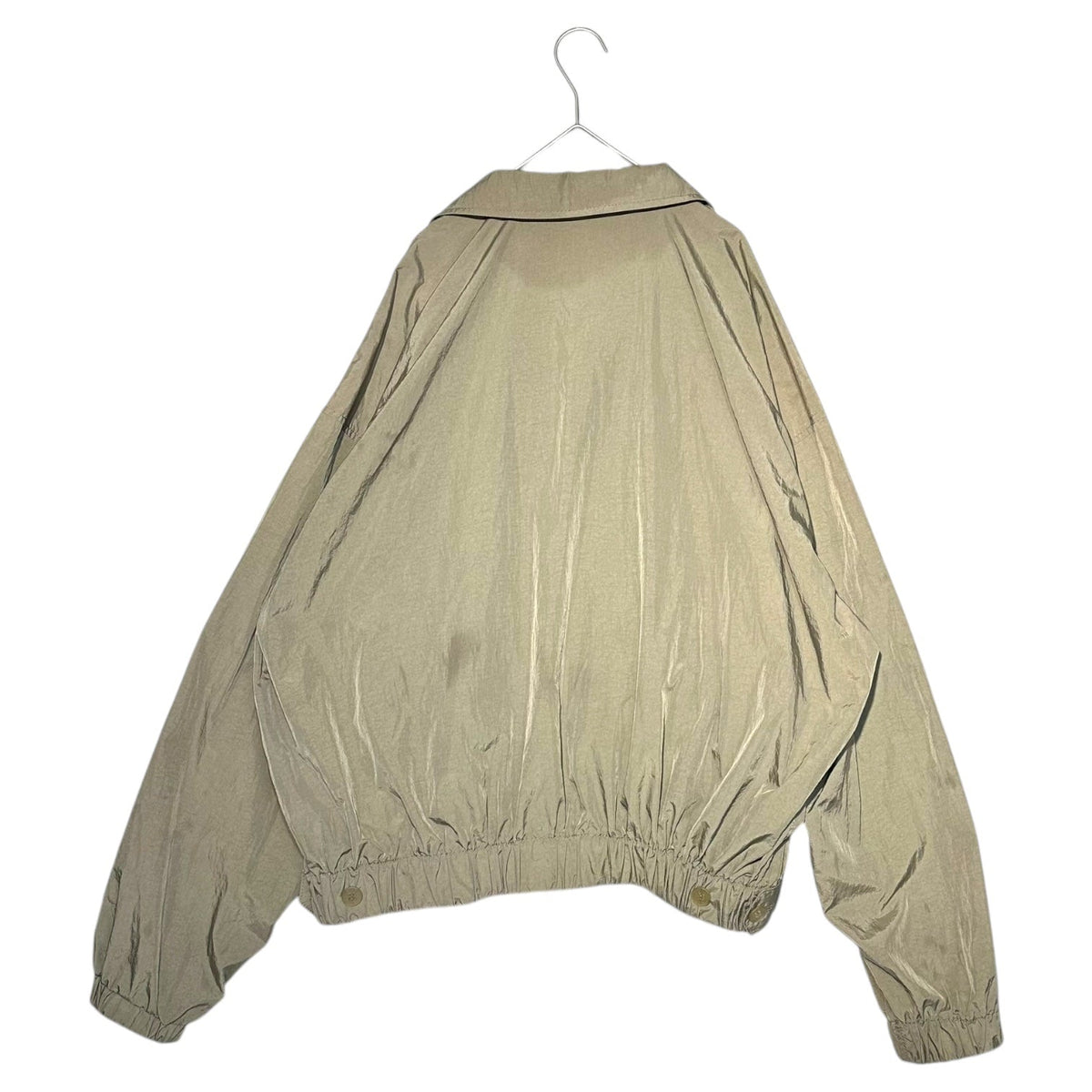 ISSEY MIYAKE MEN 18SS Open Collar Wind Coat Beige Size 3