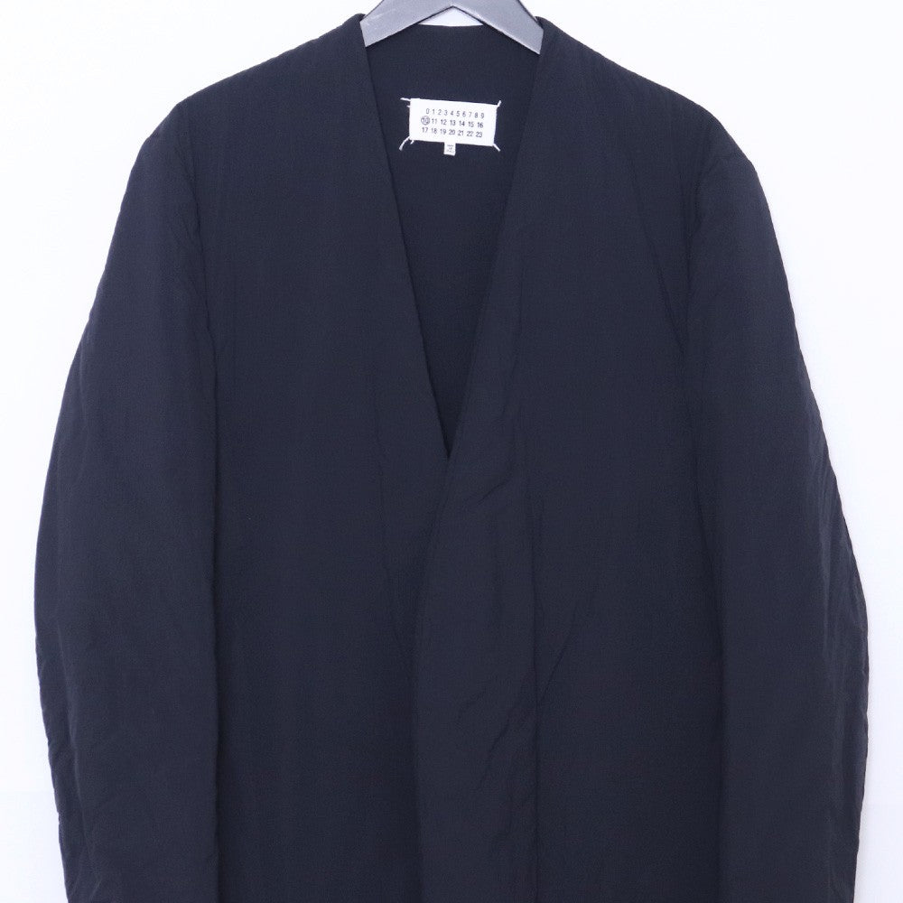 MAISON MARGIELA 20AW Nylon Collarless Jacket Navy Size 48