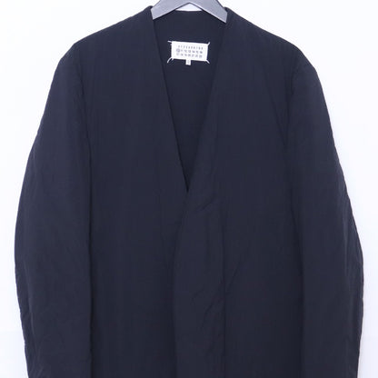 MAISON MARGIELA 20AW Nylon Collarless Jacket Navy Size 48