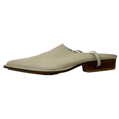 Y's Western Lace-Up Leather Mules Sandals Size 2