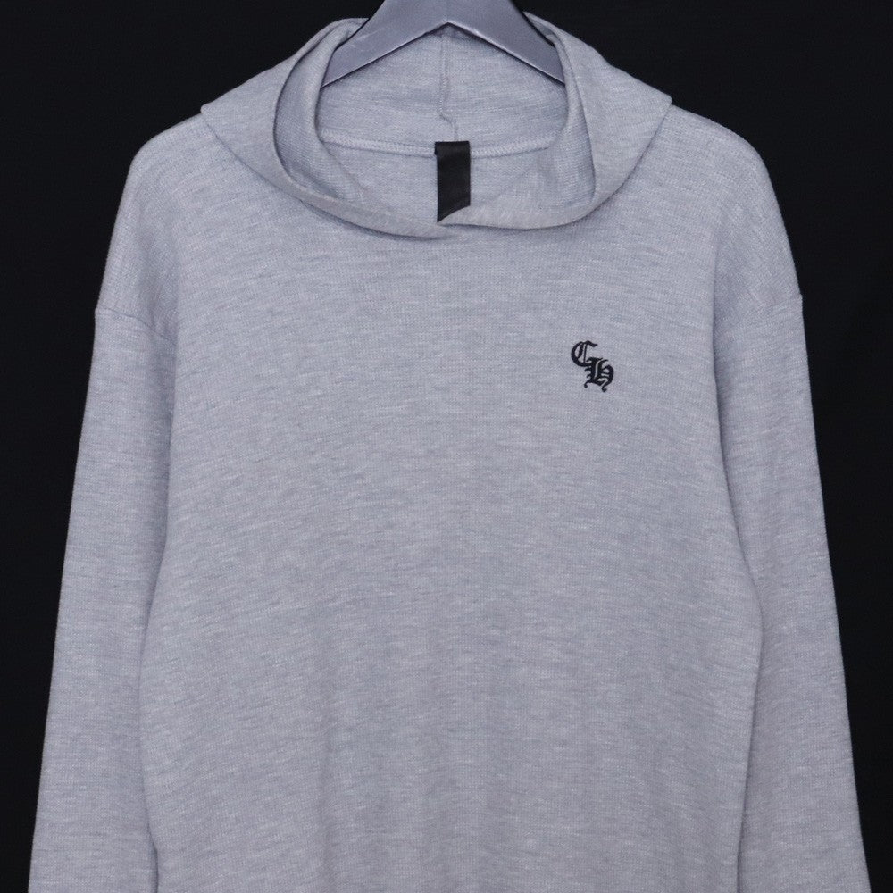 CHROME HEARTS Y NOT CH Logo Thermal Hoodie Gray Size M