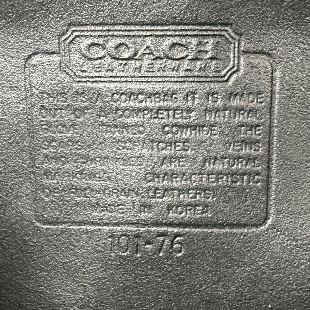 OLD COACH Vintage Turnlock All-Leather Backpack Black
