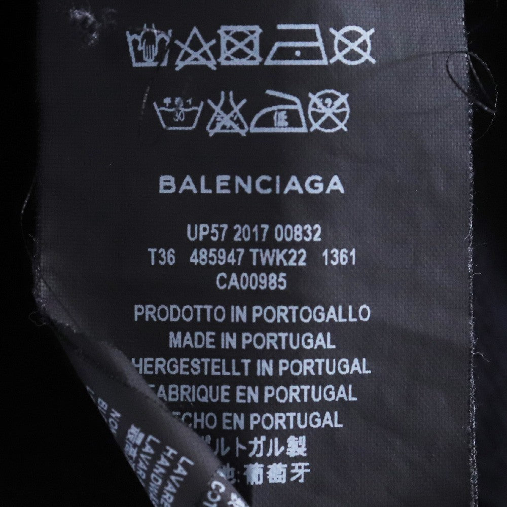 BALENCIAGA 17AW Homme Oversized Sweatshirt Black Size M