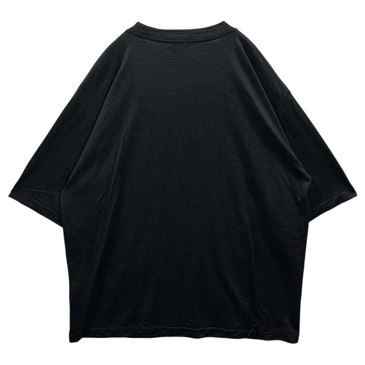COMOLI 24SS Summer Wool Short T-Shirt Charcoal Size 2