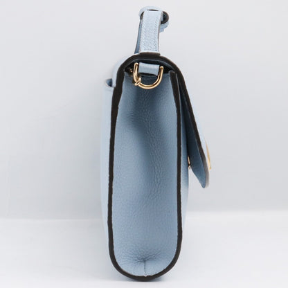 GUCCI ZUMI 2WAY Chain Leather Shoulder Bag Light Blue Size F