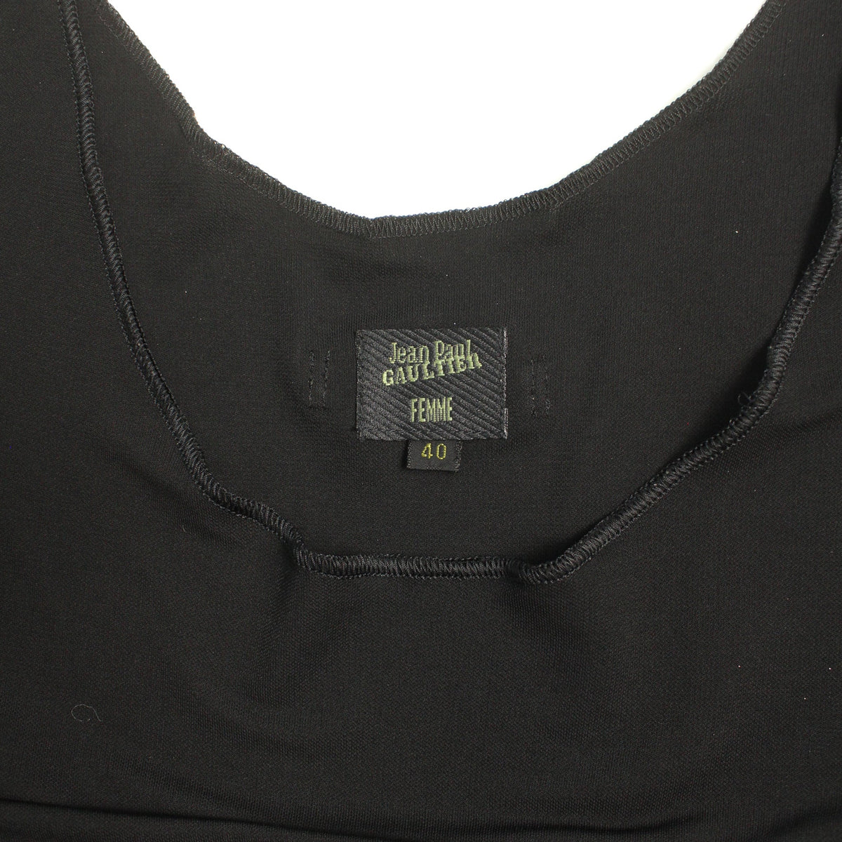 Jean Paul Gaultier Femme Black Long Sleeve Shirt Size 40
