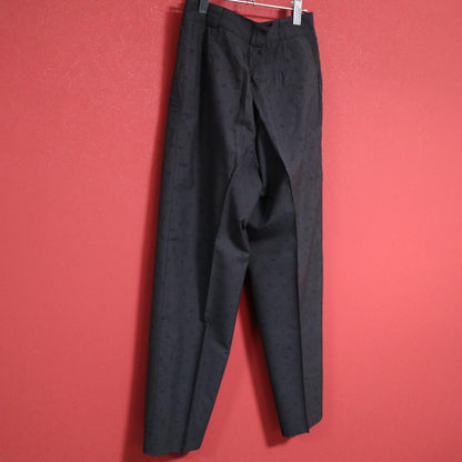 Vintage Versace Numeric Pattern Tuck Wide Slacks Size 46