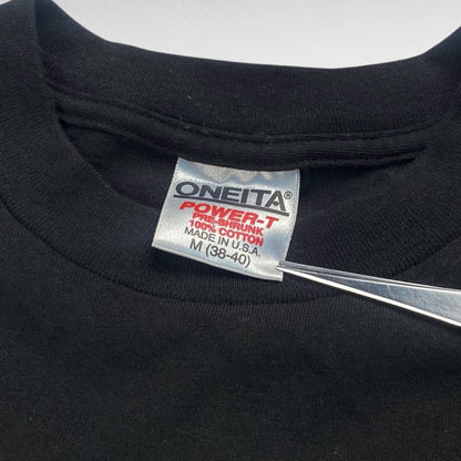 ONEITA 90s Short Sleeve T-Shirt Black Size M
