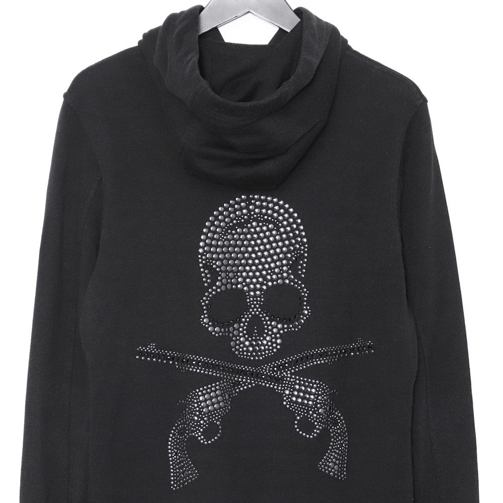 Roar Mastermind Swarovski Skull Double Hoodie Black Size 2