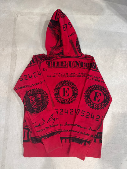 Supreme Franklin Pullover Hoodie Red Size M