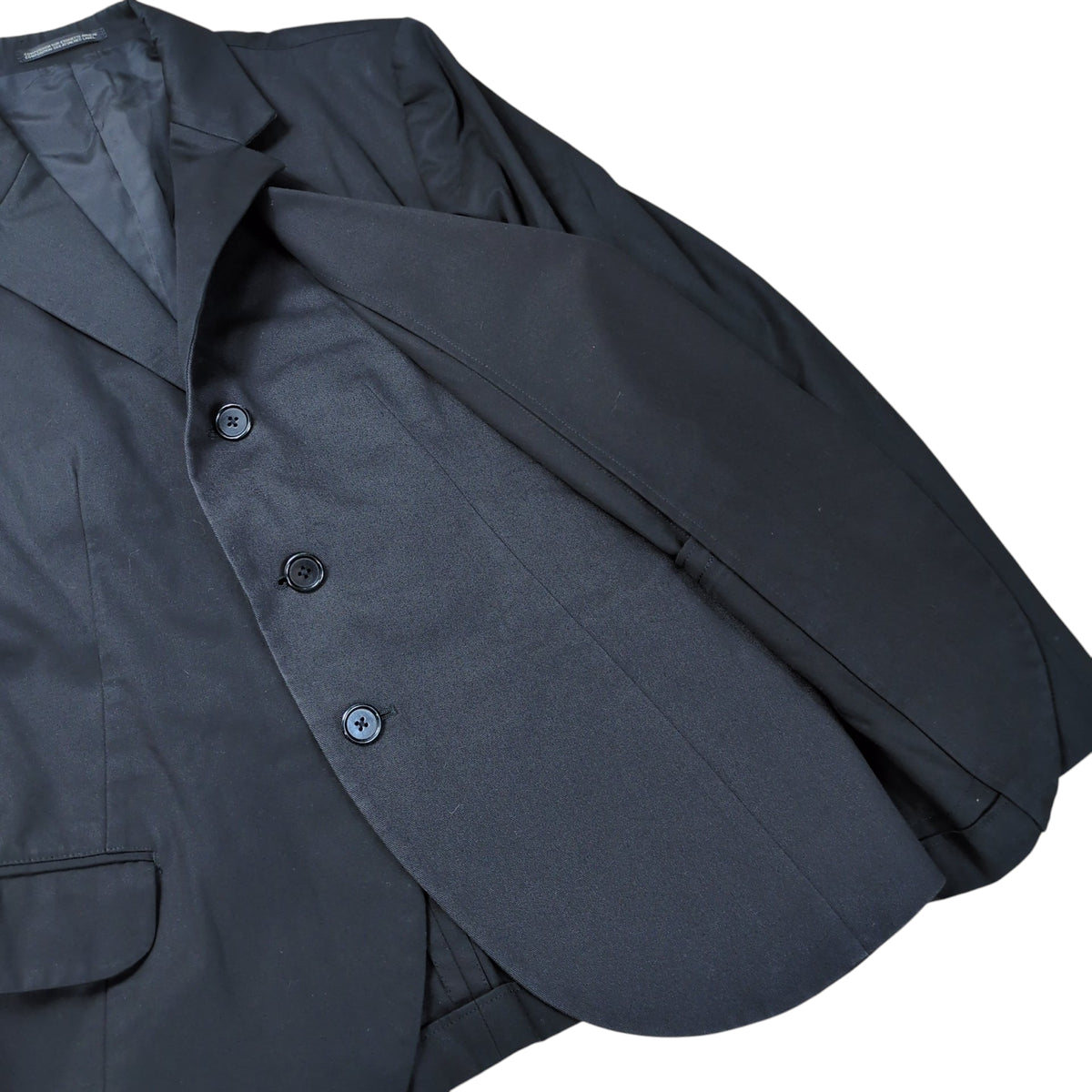 Yohji Yamamoto POUR HOMME 07SS Layered Jacket Black Size 3