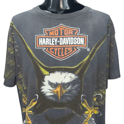 HARLEY-DAVIDSON 90s Eagle Eyes Single Stitch T-Shirt Size L