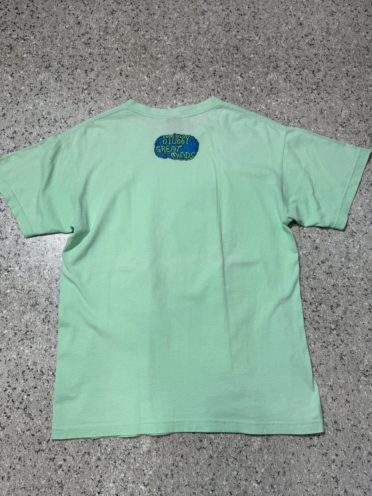 STUSSY Marx Great Minds S/S Tee Light Green Size M