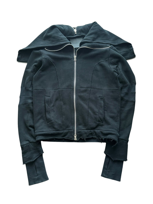 Vintage nicolas lee N2B Type Layered Zip Hoodie Black Size M