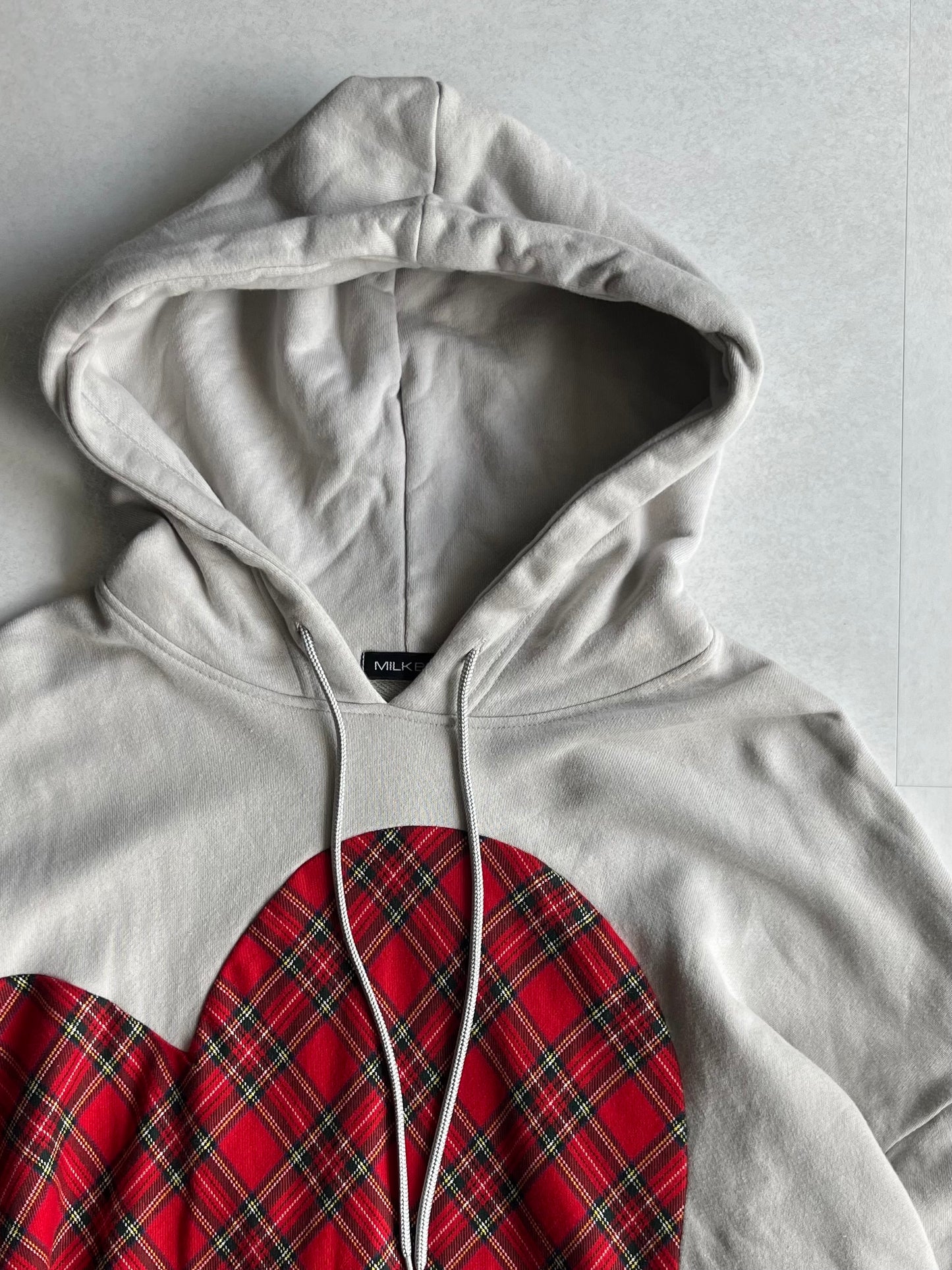 Vintage 'Milkboy' Hurt Beige Cotton Hoodie Size XL