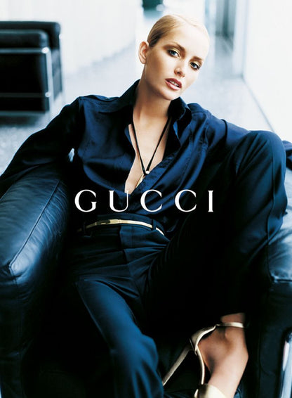 GUCCI Tom Ford AW96 Silk Shirt Black Size M