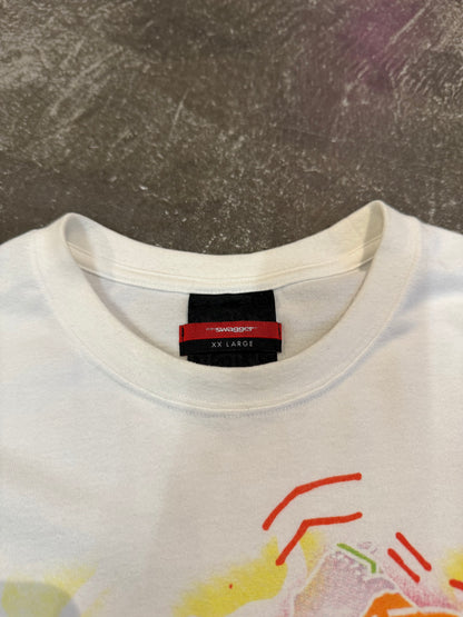 Swagger White Cotton T-Shirt Size XXL