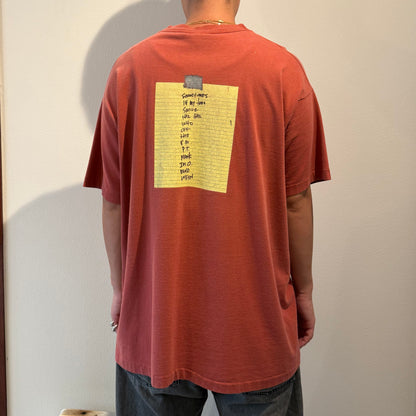 PEARL JAM 90s T-shirt Red Size XL