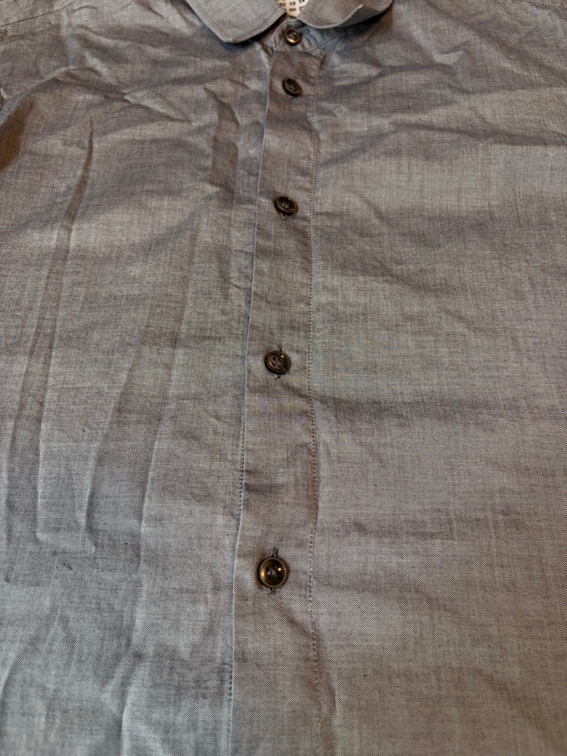 Maison Martin Margiela SS13 Deconstructed Shirt Gray Size S