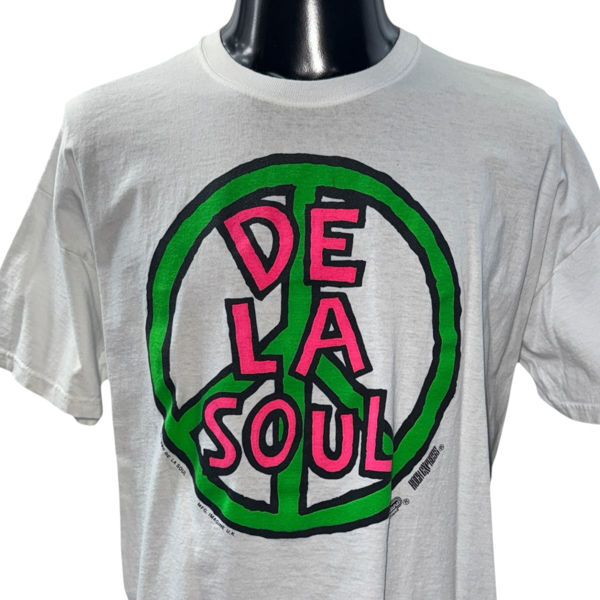 DE LA SOUL Y2K "PEACE" Graphic Vintage T-Shirt Size XL