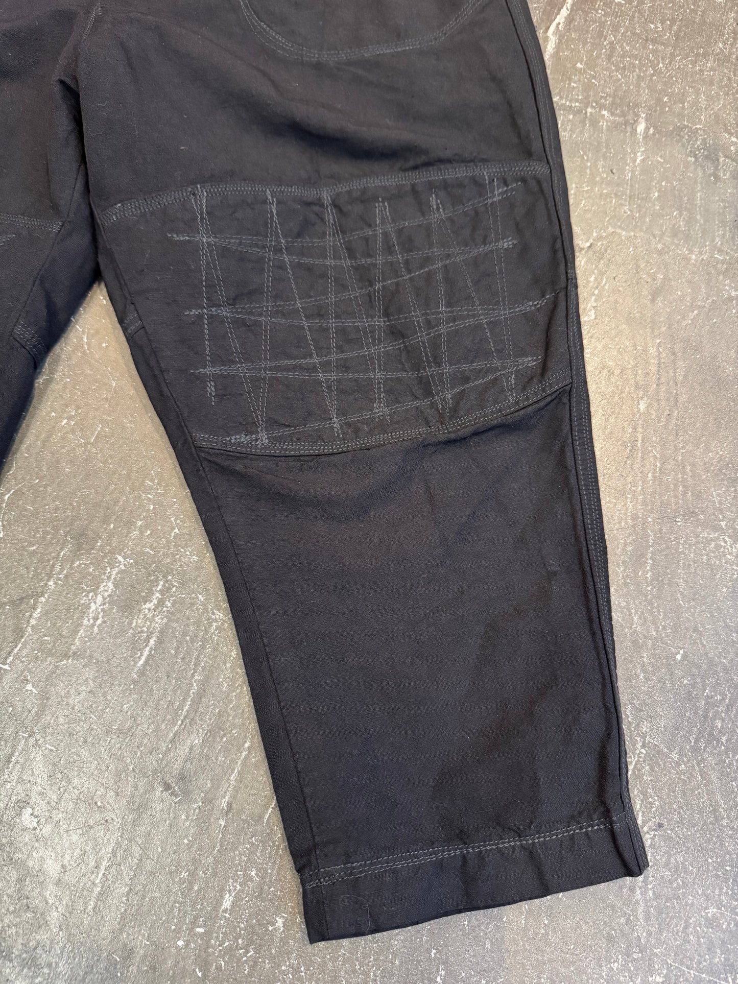 Junya Watanabe Black Nylon-Hemp Pants (2020) Size XS