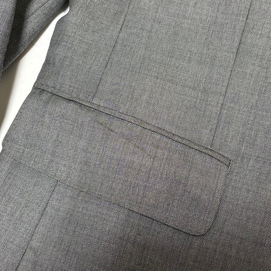 BURBERRY LONDON 00s Gray Wool/Silk Tailored Jacket