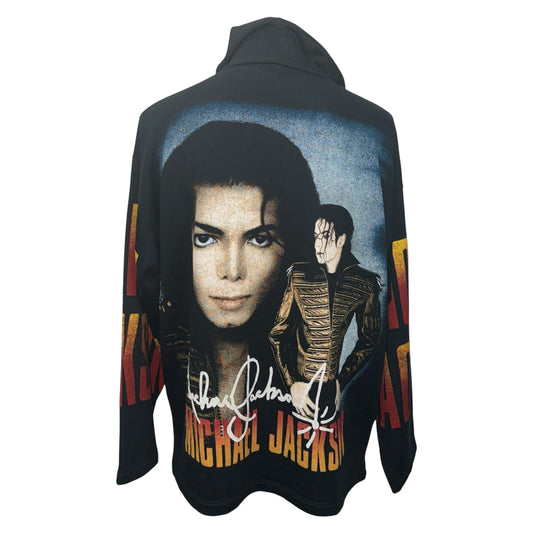 MICHAEL JACKSON 90s Dangerous Era Zip Hoodie Size L