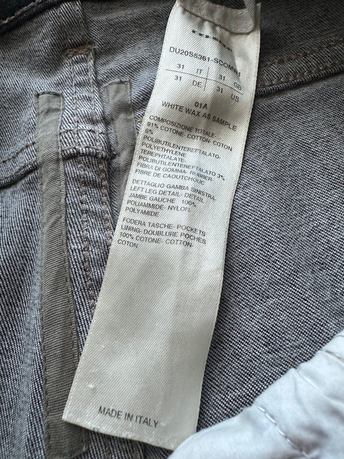 Rick Owens DRKSHDW SS20 Tyrone Cut Coated Jeans