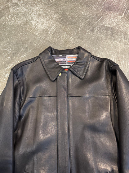 PHENOMENON Black Sheep Leather Long Sleeve Shirt Size M