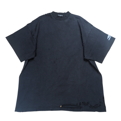 BALENCIAGA Speed Hunters Destroyed Oversized T-Shirt Size 2